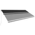 vidaXL Ručne zaťahovacia markíza 600x300 cm antracitová