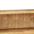 vidaXL Konzolový stôl Hnedá 100 x 55 x 89.5 cm Pevné mango drevo a kov