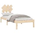 vidaXL Posteľný rám 75x190 cm malé jednolôžko masívne drevo