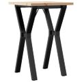 vidaXL Jedálenský stolík v tvare Y 50x50x75,5 cm borovica a oceľ
