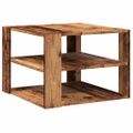 vidaXL konferenčný stolík Old Wood 58x58x40 cm Konštrukčné drevo
