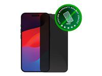 Ochrana obrazovky pre mobilný telefón - s bezpečnostným filtrom - farba rámu čierna - pre Apple iPhone 15 Pro Max