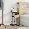 vidaXL Nočný stolík Sonoma dub 41,5 x 26 x 60,5 cm Kompozitné drevo