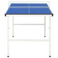 vidaXL 1,5-metrový pingpongový stôl so sieťkou 152x76x66 cm modrý