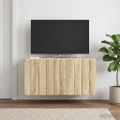 vidaXL Nástenná TV skrinka 59,5 x 31 x 30 cm Dub sonoma