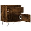 vidaXL Nočné stolíky 2 ks dymový dub 40x35x50 cm kompozitné drevo