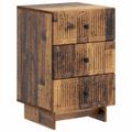 vidaXL Nočný stolík Staré drevo 43 x 41 x 66,5 cm Kompozitné drevo