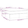 vidaXL Boxspring posteľ s matracom čierna 140x200 cm umelá koža