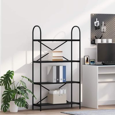 vidaXL Regál na knihy Čierny dub 80 x 30 x 146 cm Kompozitné drevo