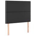 vidaXL Čelo postele s LED čierne 80x5x118/128 cm umelá koža