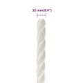 vidaXL Pracovné lano biele 10 mm 25 m polypropylén