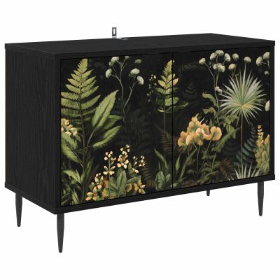 vidaXL TV skrinka RHENEN 69 x 33 x 50,5 cm Čierny dub Kompozitné drevo
