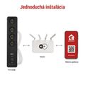 GoSmart predlžovací kábel 2 m / 4 zásuvky / s vyp. / s USB / biely-čierny / PVC / 1,5 mm2