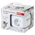 Zásuvka EMOS P04219GU SCHUKO rozbočovacia kocka s prívodom, 2× USB, 4 zás., 1,9m
