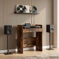 vidaXL DJ stôl Dymový dub 102 x 45 x 102 cm Kompozitné drevo