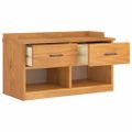 vidaXL Lavica do predsiene SANDNES 87x40x50 cm borovicový masív