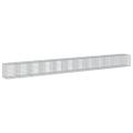 vidaXL Gabiónový kôš s krytom 1150x100x100 cm pozinkované železo