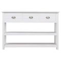 vidaXL Komoda biela 115x30x76 cm drevená