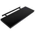 vidaXL Plávajúce nástenné police 2 ks čierne 120x20x3,8 cm