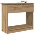 vidaXL konzolový stolík so zásuvkami dub artisan 85,5x38,5x74,5 cm