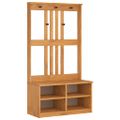 vidaXL Halový strom SANDNES 87x40x159,5 cm masívna borovica