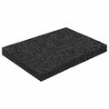 vidaXL Pad z gumových granúl na dvor Čierny 6 x 9 x 0,8 cm Guma