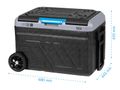 Chladiaci box TEESA TSA6004 40l, 12V/24V/230V/baterie, kolesá, kompresor, mraženie, Bluetooth