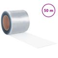 vidaXL Záves na dvere, priehľadný 200 mmx1,6 mm, 50 m, PVC