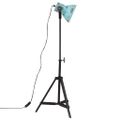 vidaXL Podlahová lampa 25 W šmuhovaná modrá 35x35x65/95 cm E27