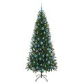 vidaXL Umelý vianočný stromček Zelená 180 cm PE a PVC