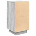vidaXL Nočný stolík s 2 zásuvkami sivé sonoma 36x36x68 cm