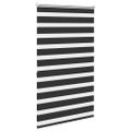 vidaXL Zebrová roleta 100,9x175 cm, šírka látky 96,7 cm, čierna