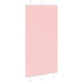 vidaXL Plisovaná roleta ružová 110x200 cm šírka látky 109,4 cm polyester