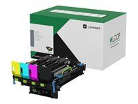 Farba (azúrová, purpurová, žltá) - originálna - zobrazovacia jednotka tlačiarne LCCP - pre Lexmark C4342, CS730de, CX730de, CX735adse