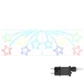 vidaXL Vianočná Hviezda 432 LED Viacfarebný 182 x 58 cm PVC