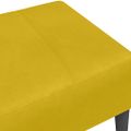 vidaXL Podnožka žltá 77x55x31 cm zamat