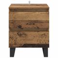 vidaXL Nočný stolík 2 ks Staré drevo 40 x 35 x 50 cm Kompozitné drevo