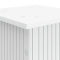 vidaXL Stojan na rastliny Biela 30,5 x 30 x 100,5 cm Kompozitné drevo