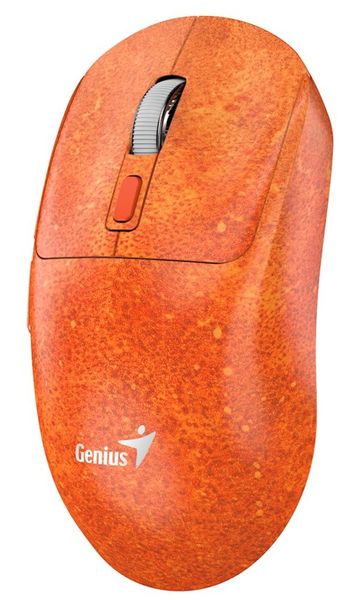 GENIUS NX-8260S BT Claw Edition/ 2400 dpi/ bezdrátová/ duální BT+2,4GHz/ tichá/ rychlé nabíjení/ ultralehká/ Copilot Myš, bezdrátová, Bluetooth + 2,4 GHz, superkondenzátor, tichá tlacítka, 6 tlacítek, 2400 DPI, USB-C, 60 g, oranžová