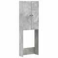 vidaXL Toaletná skriňa BREDA Betónovo sivá 66 x 25,5 x 190 cm