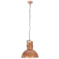 vidaXL Industriálna závesná lampa 25 W medená mangovník 52 cm okrúhla E27
