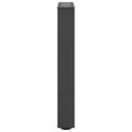 vidaXL Nohy konferenčného stolíka, antracitové, 2 ks, 28 x (42-43) cm, oceľové