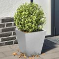 vidaXL Záhradné kvetináče 2 ks 30x30x30 cm, pozinkovaná oceľ