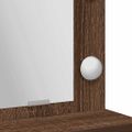vidaXL Toaletný stolík Hnedý dub 75,5 x 41 x 135 cm Kompozitné drevo
