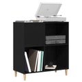 vidaXL Skrinka na gramofónové platne Čierny dub 84,5 x 38 x 89 cm