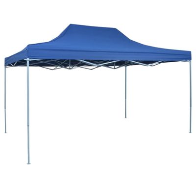 vidaXL Skladací záhradný stan 3x4,5 m, modrý