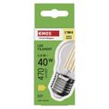 LED žiarovka Filament Mini Globe / E27 / 3,4 W (40 W) / 470 lm / teplá biela