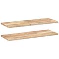 vidaXL Plávajúce police 2 ks 100x30x2 cm neošetrené masívne drevo akácia
