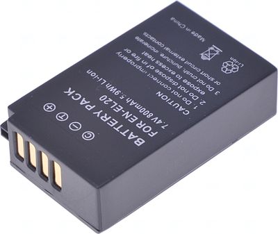 Batéria T6 power Nikon EN-EL20, EN-EL20a, 800mAh, 5,9Wh, čierna