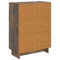 vidaXL Servírovacia skriňa Dymový dub 66 x 34,5 x 90 cm